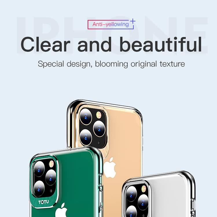 [HCM]Ốp lưng chống sốc cho iPhone 11 Pro Max (6.5 inch) Hiệu Totu Sparkling (Khung viền bảo vệ camera chống trầy xước chống ố vàng tản nhiệt tốt) - Phân phối bởi Hotphukien