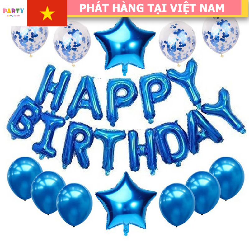 Bong bóng chữ Happy Birthday màu vàng  Trang Trí Sinh Nhật Kool Style