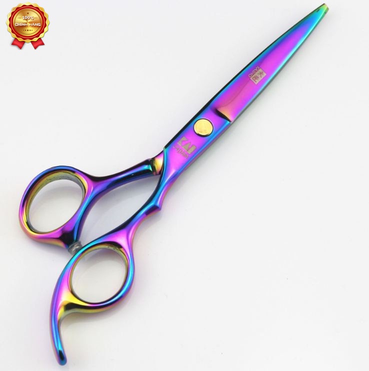 Bộ kéo cắt tóc Kasho HA 05 tím  (Tặng bao da và chỉnh kéo khi mua 2 cây )