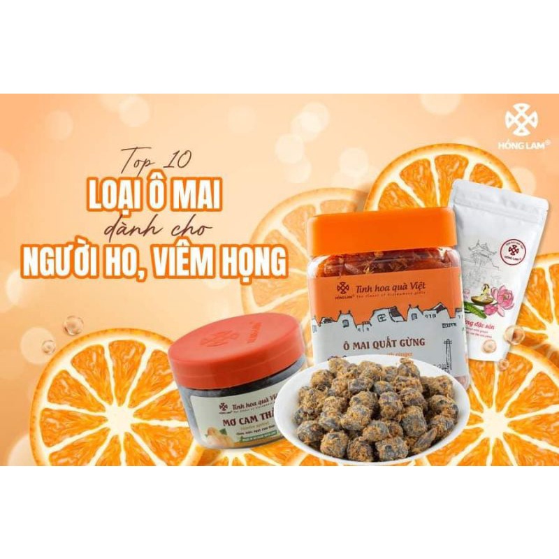 Ô Mai Quất Gừng hộp 200g - Ô mai  Hồng Lam 11 Hàng Đường