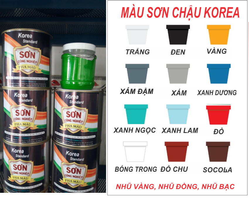 Sơn Chậu Kiểng - Tường Rào Hệ Dầu (1L) Nhiều Màu