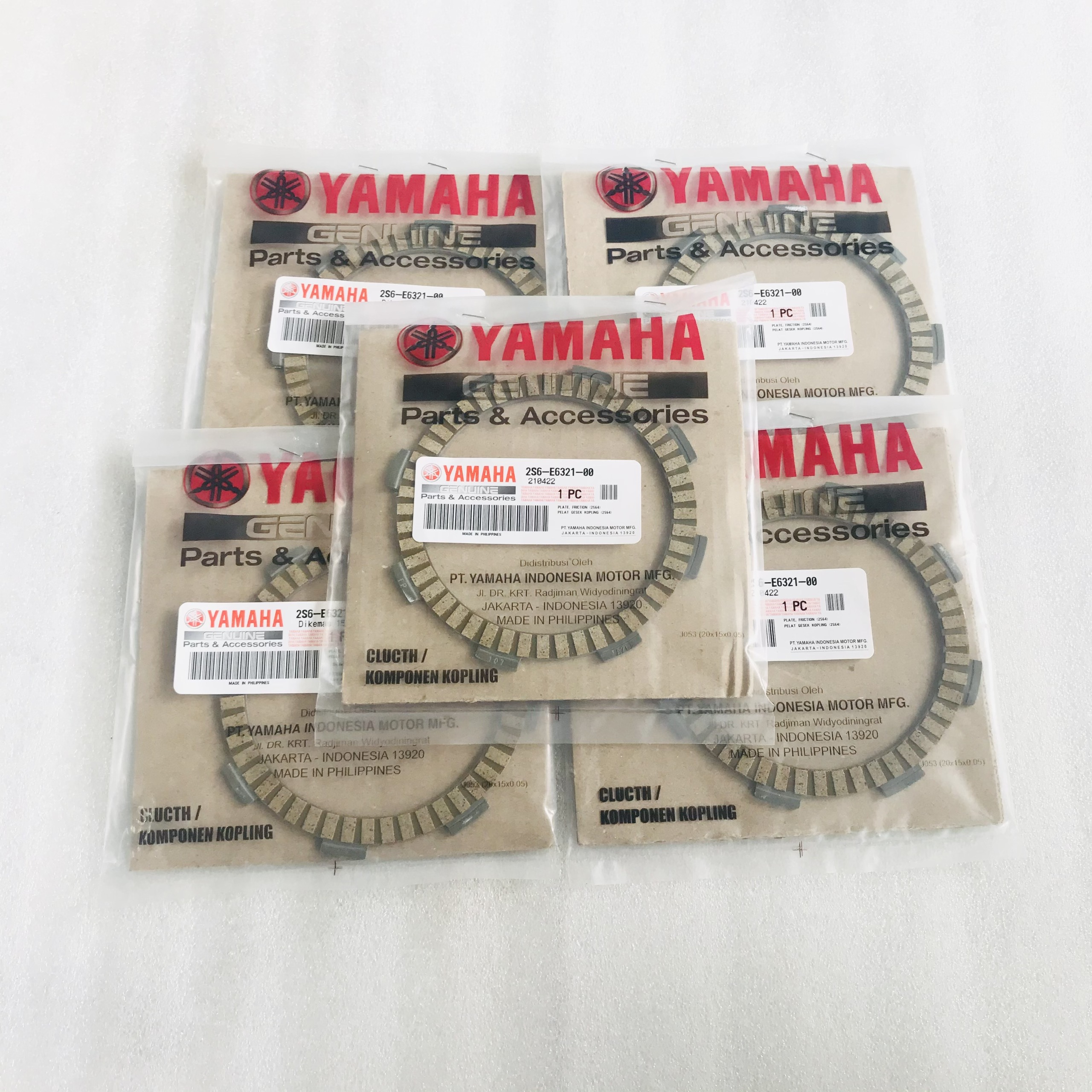 Bộ lá bố nồi - lá sắt exciter 135 - ex135 zin yamaha indo - 2s6-e6321-00/ 2s6-e6324-00