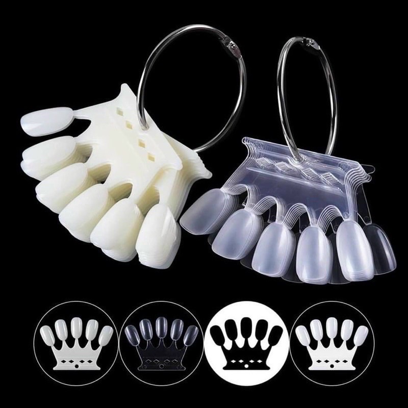 Set móng mẫu tập vẽ hình vương miện