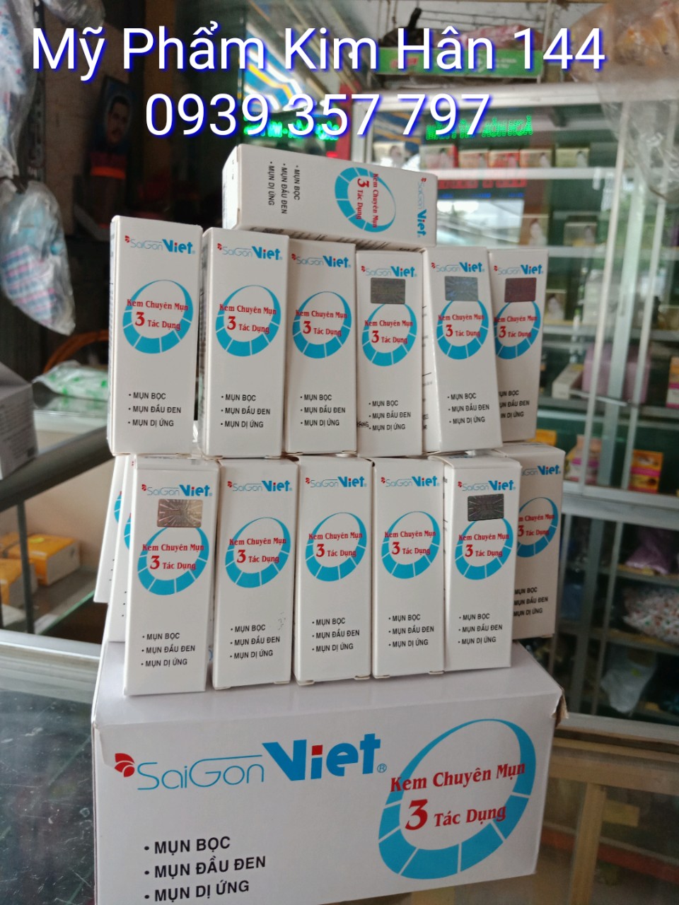Kem  mụn 3 tác dụng Sài Gòn Việt ,