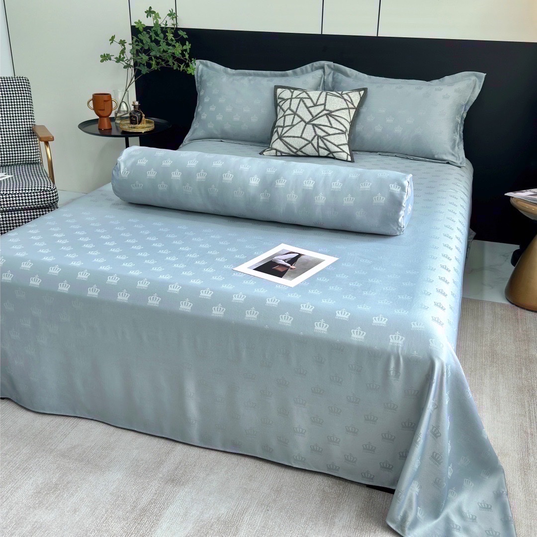 SET 3 MÓN VỎ GA GỐI PHI LỤA DỆT CHÌM CROWN SIÊU XINH FULL MÀU