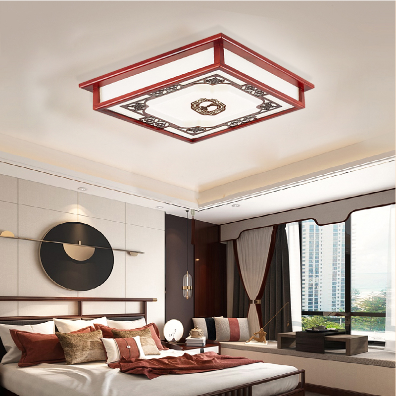 Đèn ốp trần gỗ phòng thờ N178