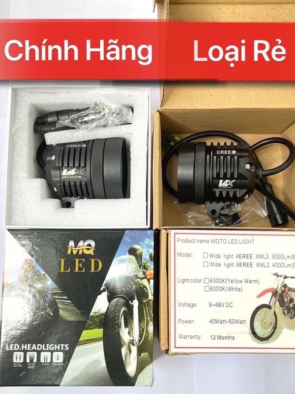 ĐÈN TRỢ SÁNG L4X CREE CHÍNH HÃNG mQ