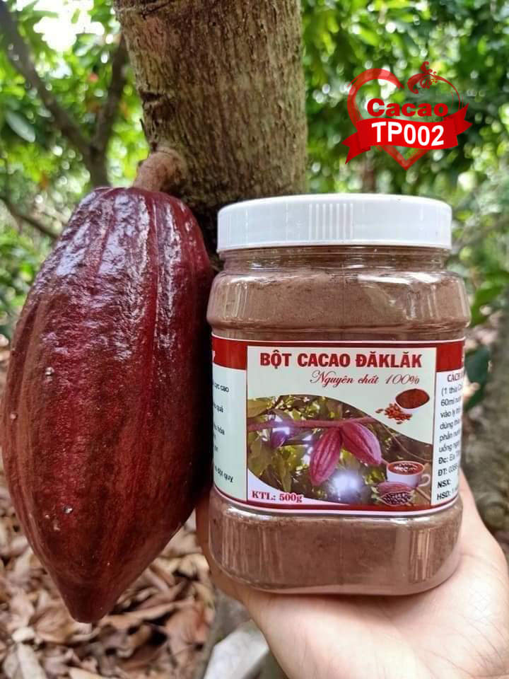 Hộp ca cao nguyên chất ĐAK LAK