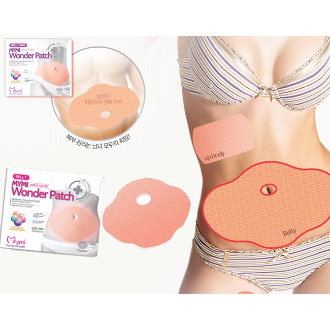 Bộ 10 miếng dán tan mỡ bụng hàn quốc Mymi Wonder Patch (2 Hộp)
