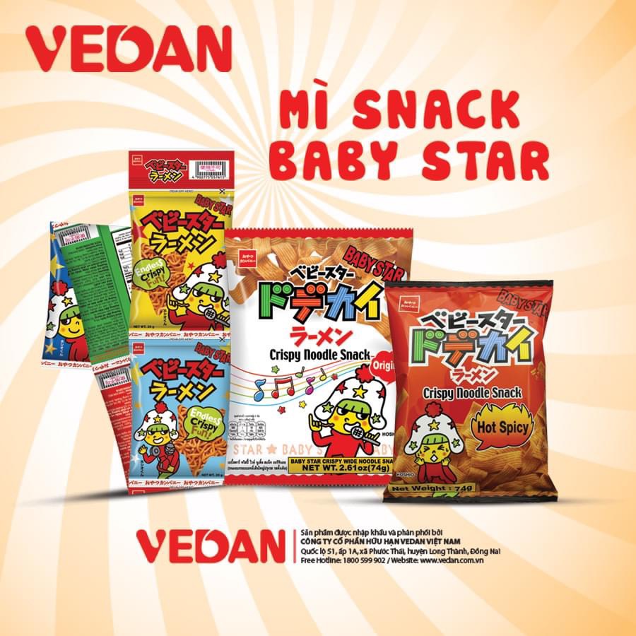 [MUA 1 TẶNG 1] Mì Snack BABY STAR Nhập Khẩu
