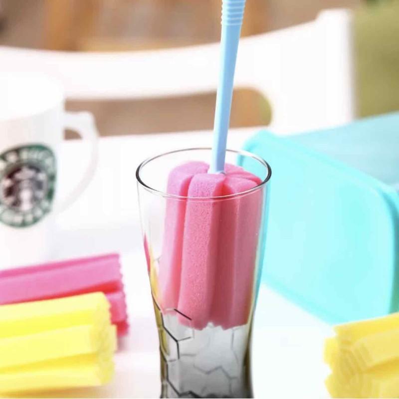Combo 2 Que bọt biển cọ rửa cốc chén, bình sữa