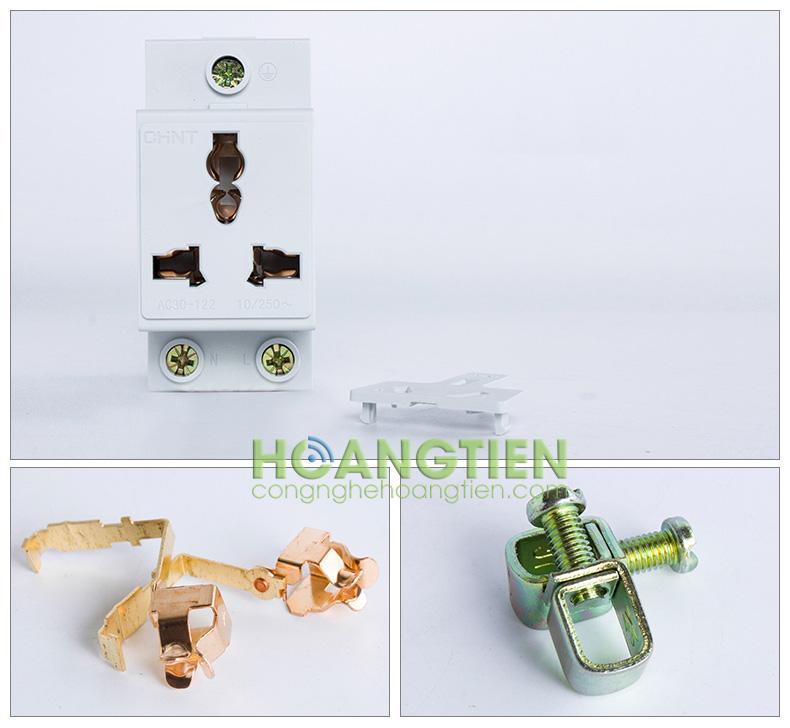 [HCM]Ổ cắm thanh ray 3 chấu CHINT AC30-124