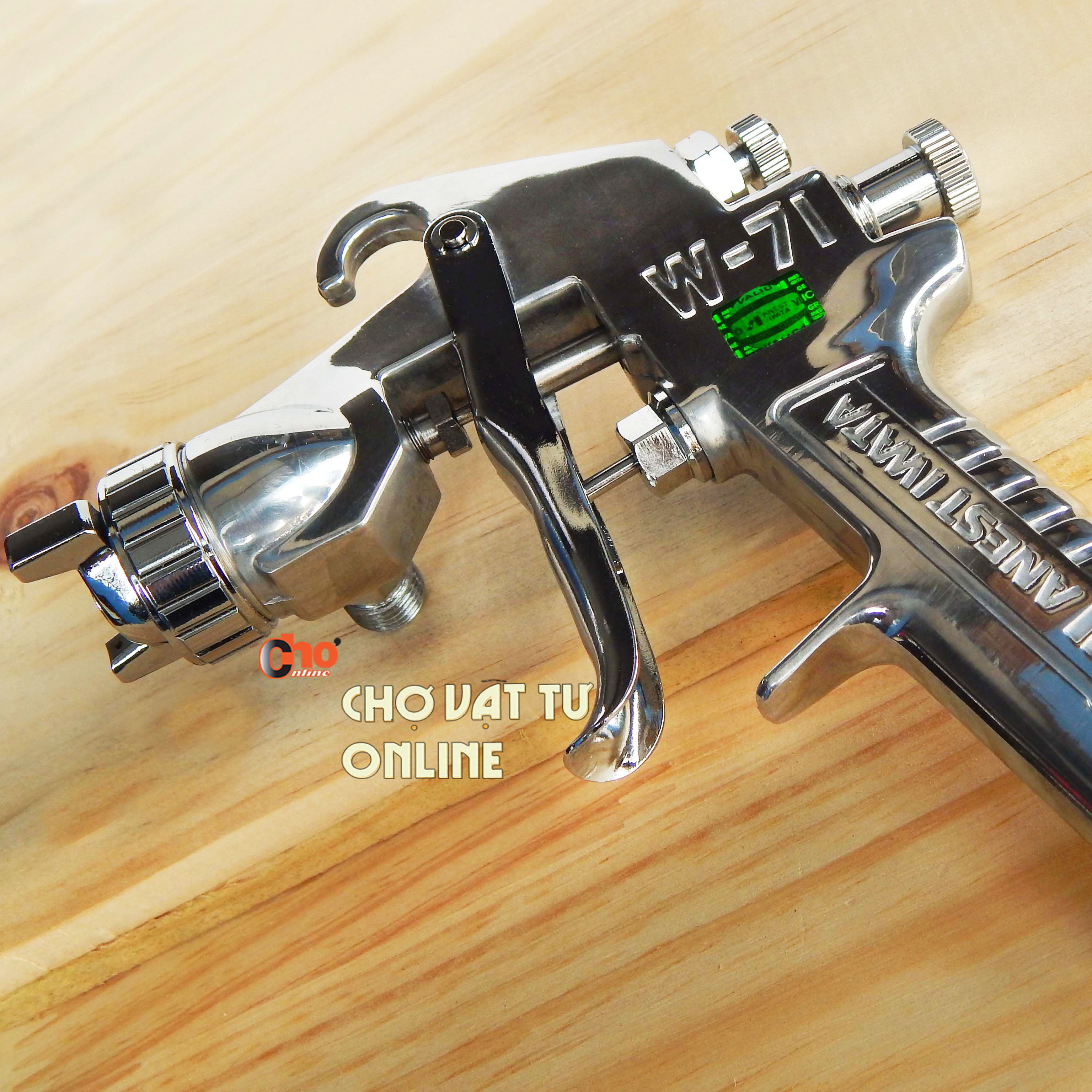 Súng phun sơn Iwata W71 béc phun 1.3mm & 1.5mm - Hàng 1:1 chất lượng