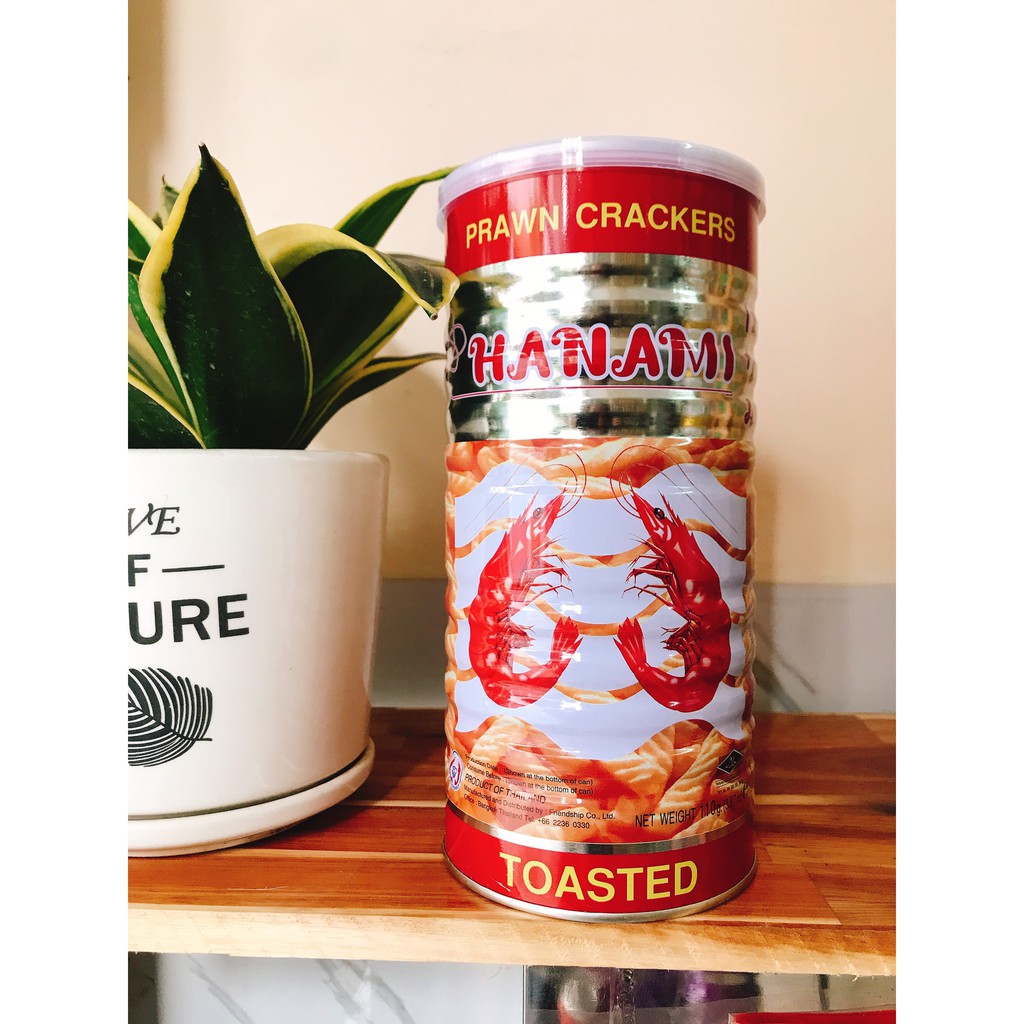 Snack Tôm Hanami Thái Lan Lon 110gr