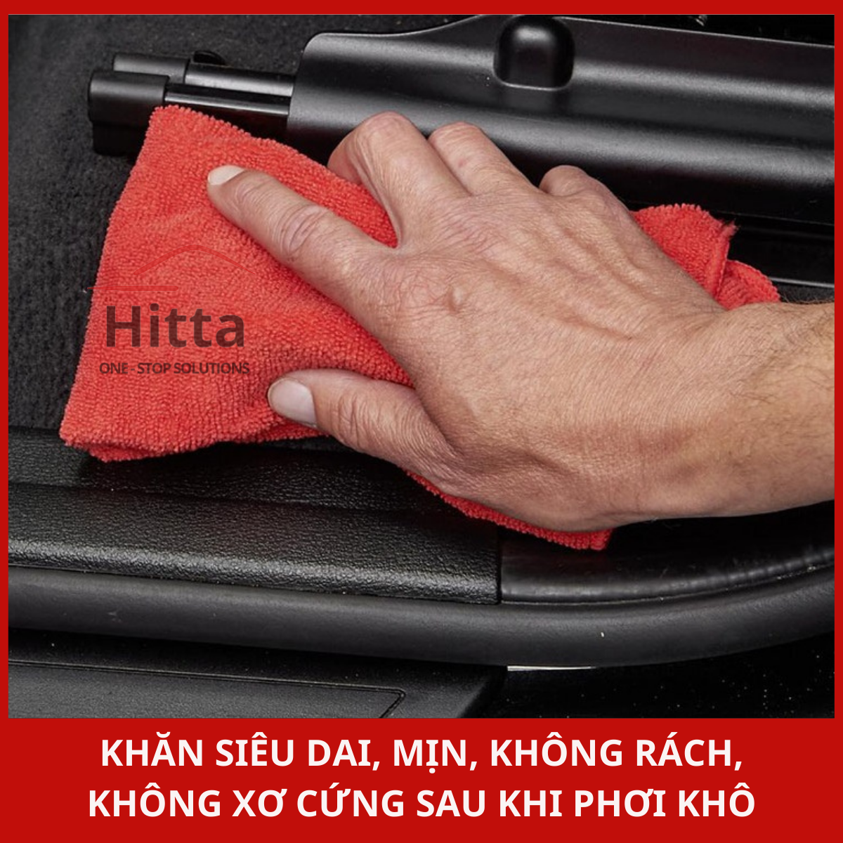 Khăn lau chuyên dụng Wurth Microfiber màu đỏ/vàng/lục/lam (1 cái)