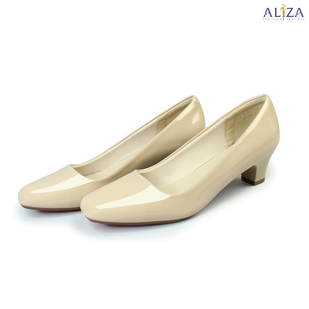 Giày công sở mũi vuông cao 3cm - Aliza 004