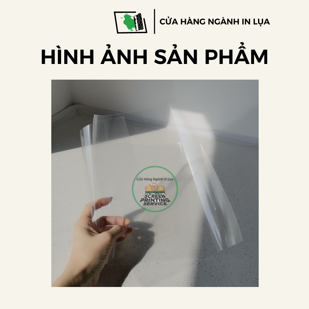 Phim nhựa xuất phim chụp bản lụa 1 tờ