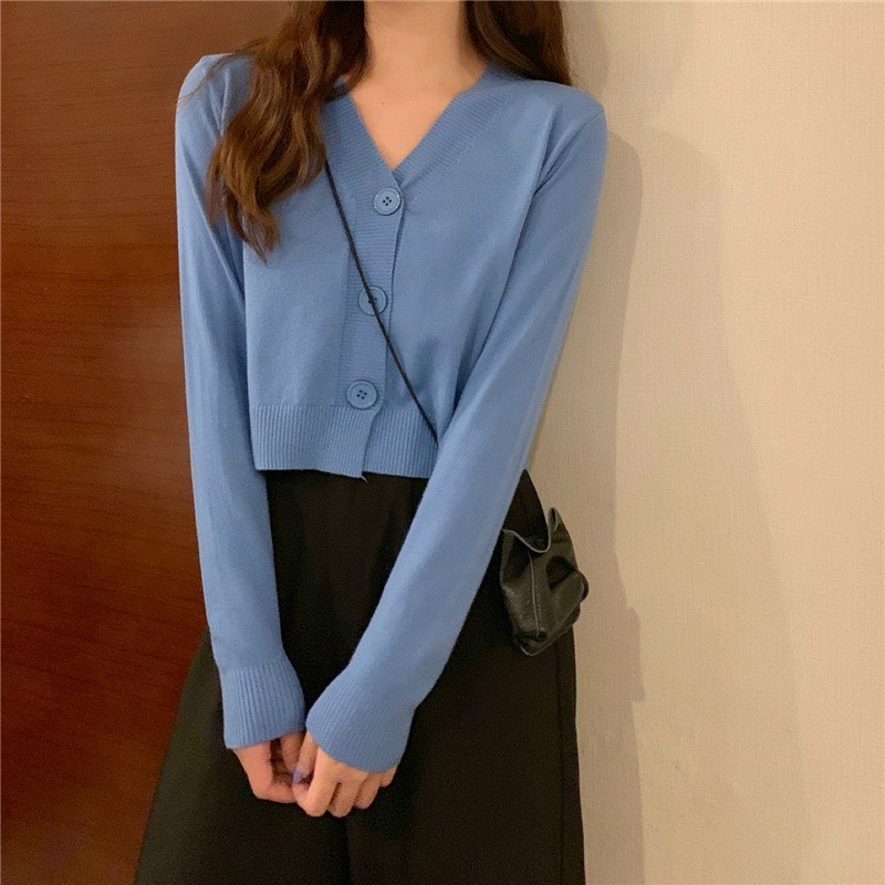 Áo len cardigan 3 khuy siêu mềm đẹp