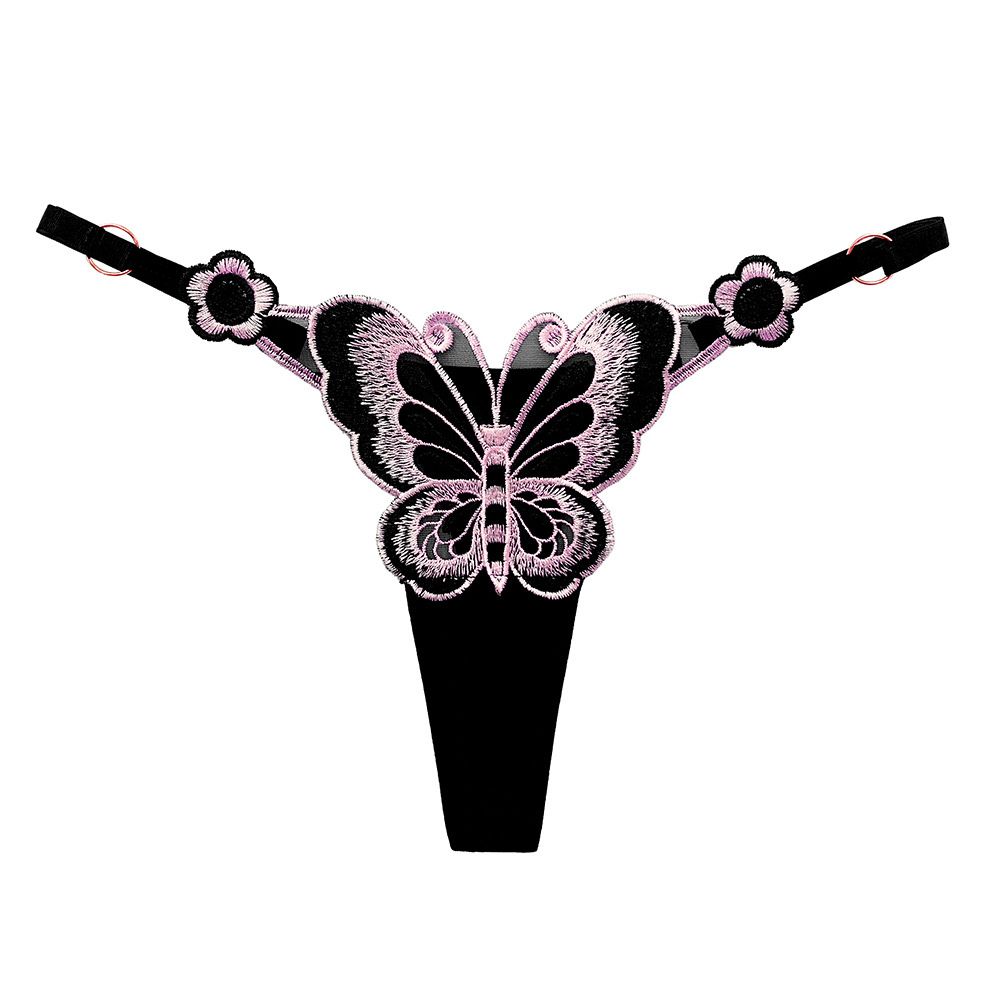 LIAOYING Culotte Sexy Adjustable Waist Panties Women Panties Underwear  Butterfly Embroidery s