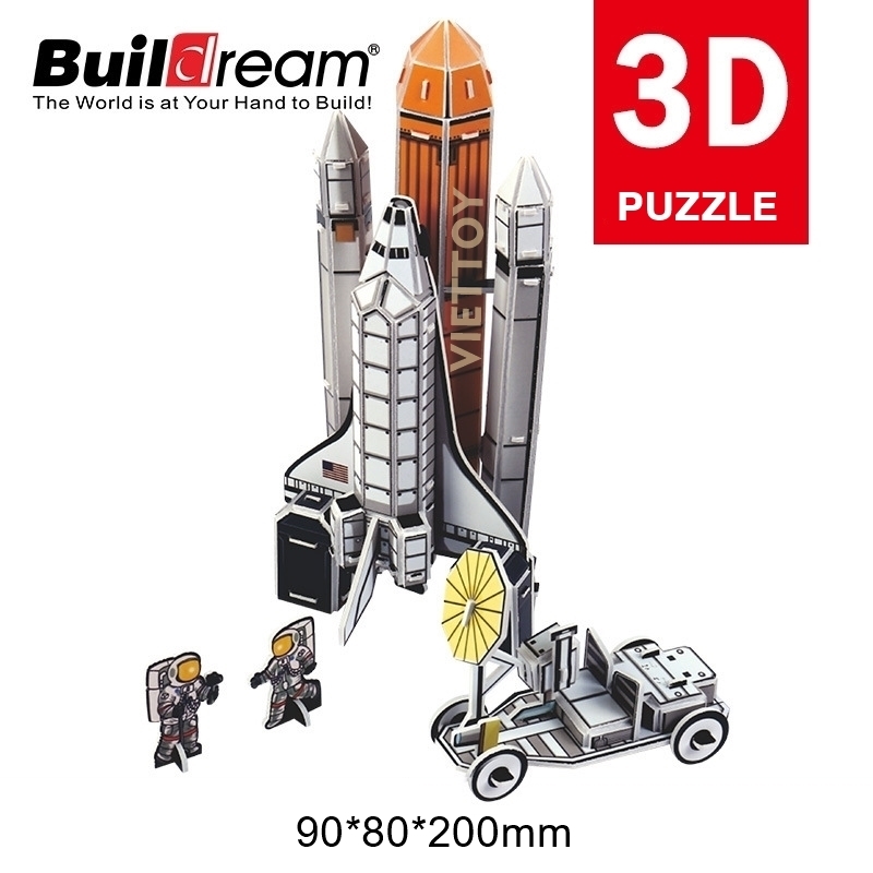 [HCM]Bộ lắp ráp mô hình 3D Buildream Tàu con thoi - Space Shuttle - MH005