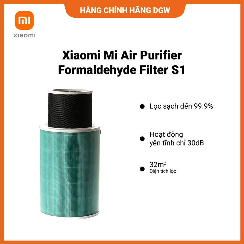 Lõi Lọc Không Khí XIAOMI Mi Air Purifier Formaldehyde Filter S1 30dB - Hàng chính hãng phân phối bởi Digiworld