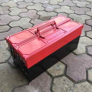 Hộp đựng đồ nghề 2 tầng bằng sắt Meinfa 36x17x17 cm