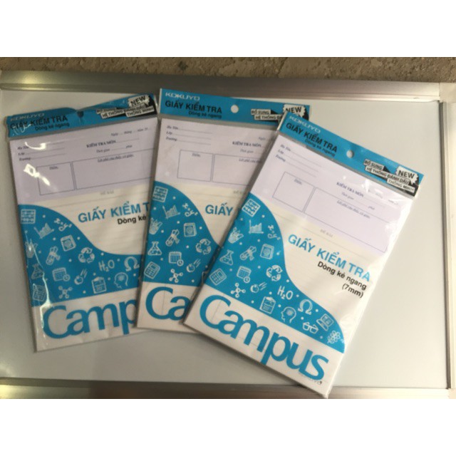 [GIẢM SỐC] tập giấy kiểm tra cấp 2 Campus ( 25 tờ đôi )