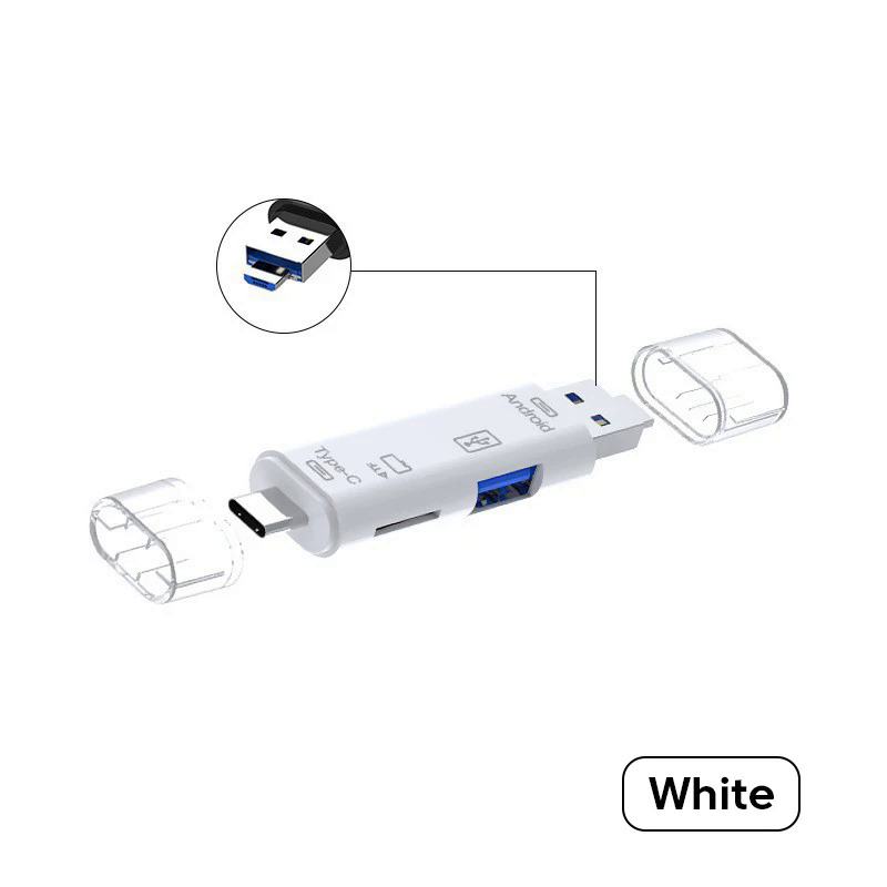 Olaf OTG đầu đọc thẻ SD ổ đĩa flash Bộ nhớ thông minh đầu đọc thẻ Loại C CardReader Loại C Bộ chuyển đổi USB2.0 TF Bộ chuyển đổi thẻ micro