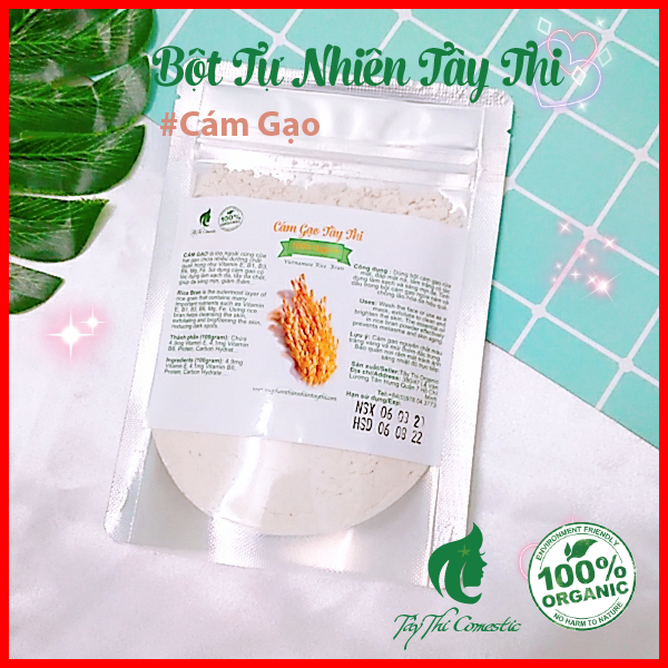 [HCM]Bột Cám Gạo Nguyên Chất Gói 100 gram