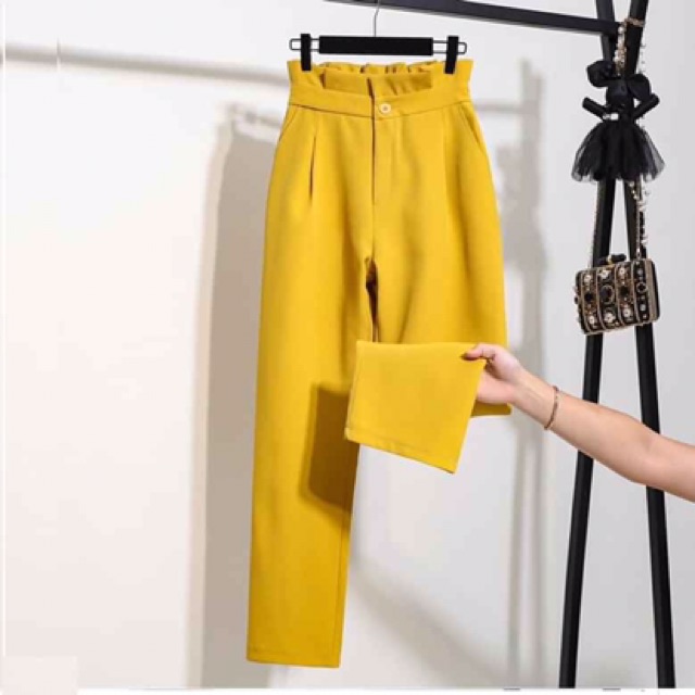 Quần Baggy nữ Cạp Bèo xếp ly Milala Siêu Hit Hot