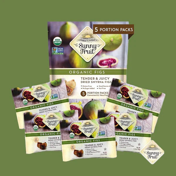 Trái cây sấy khô hữu cơ sunny fruit - nho khô, sung khô, mơ khô, mận khô, cherry khô hữu cho bé