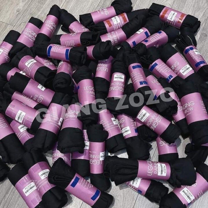 Quần legging DÀI cuộn hồng đủ size