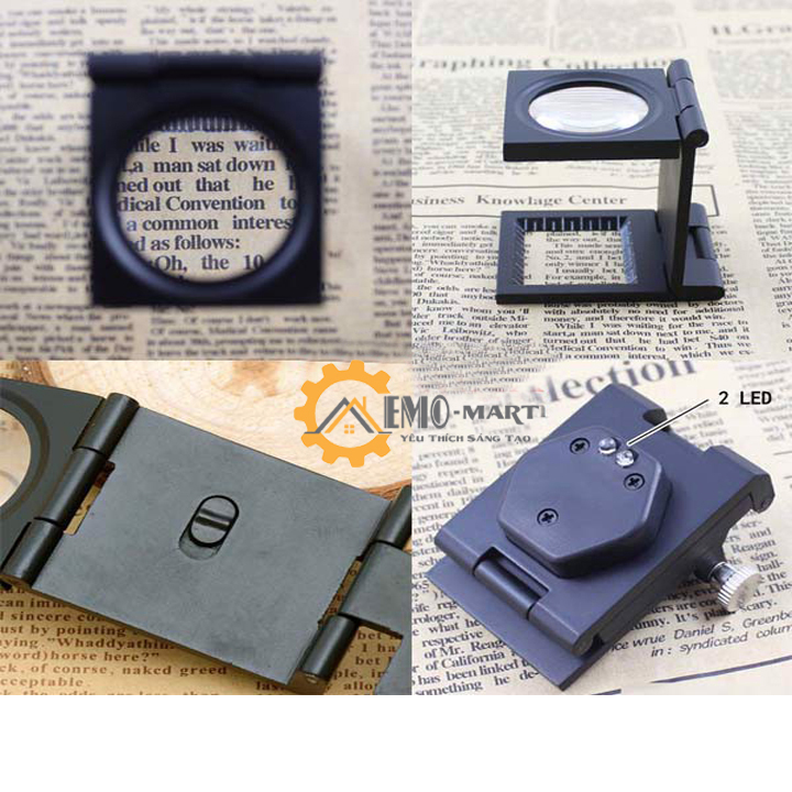 [FreeshipMAX] Kính lúp mini 10X có thước đo