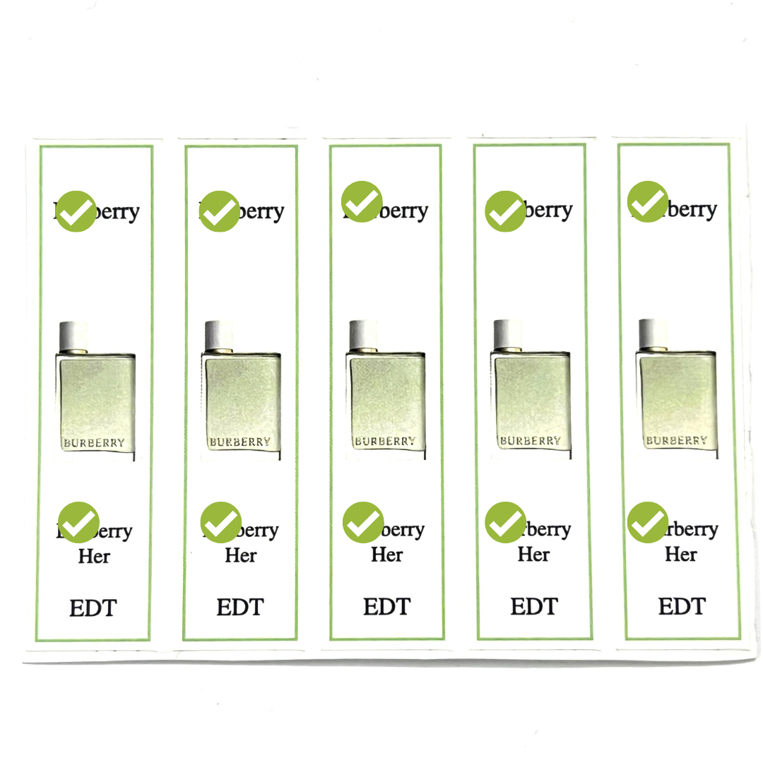 [HCMC] combo 10 PCs Bur be perfume bottle sticker