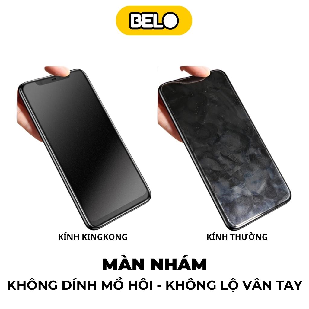 Kính cường lực iphone, cường lực chống vân tay Kingkong cho ip 6/7/8/7plus/8+/x/xs/xsmax/11/12/13/14/pro/promax – Belo