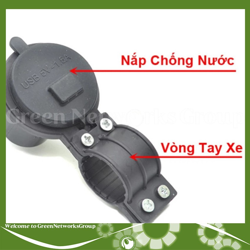Sạc Điện Thoại Trên Xe Máy Greennetworks