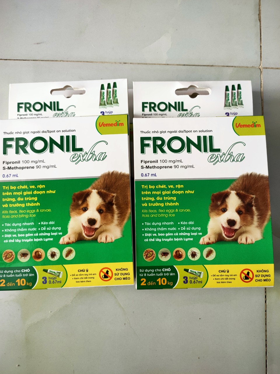 Thuốc nhỏ gáy fronil extra (2-10kg)