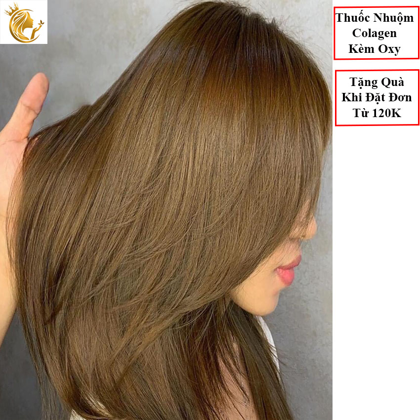 Honey-Colored Hair Dye with Oxygen