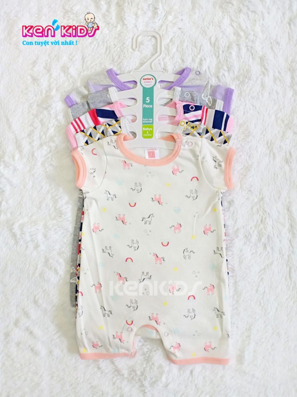 COMBO 5 Body đùi Carter's Thái Lan cho bé gái (3m - 18m) - 5 bộ