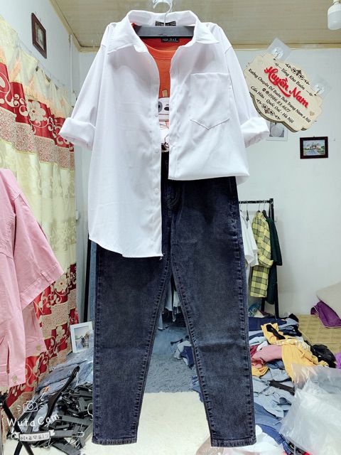 Quần Baggy Trơn Màu Xám