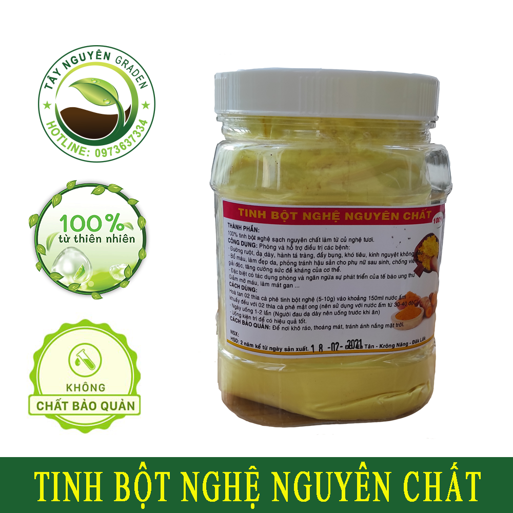 1kg  Tinh nghệ nguyên chất Đắl Lắk - Tinh bột nghệ nhà làm