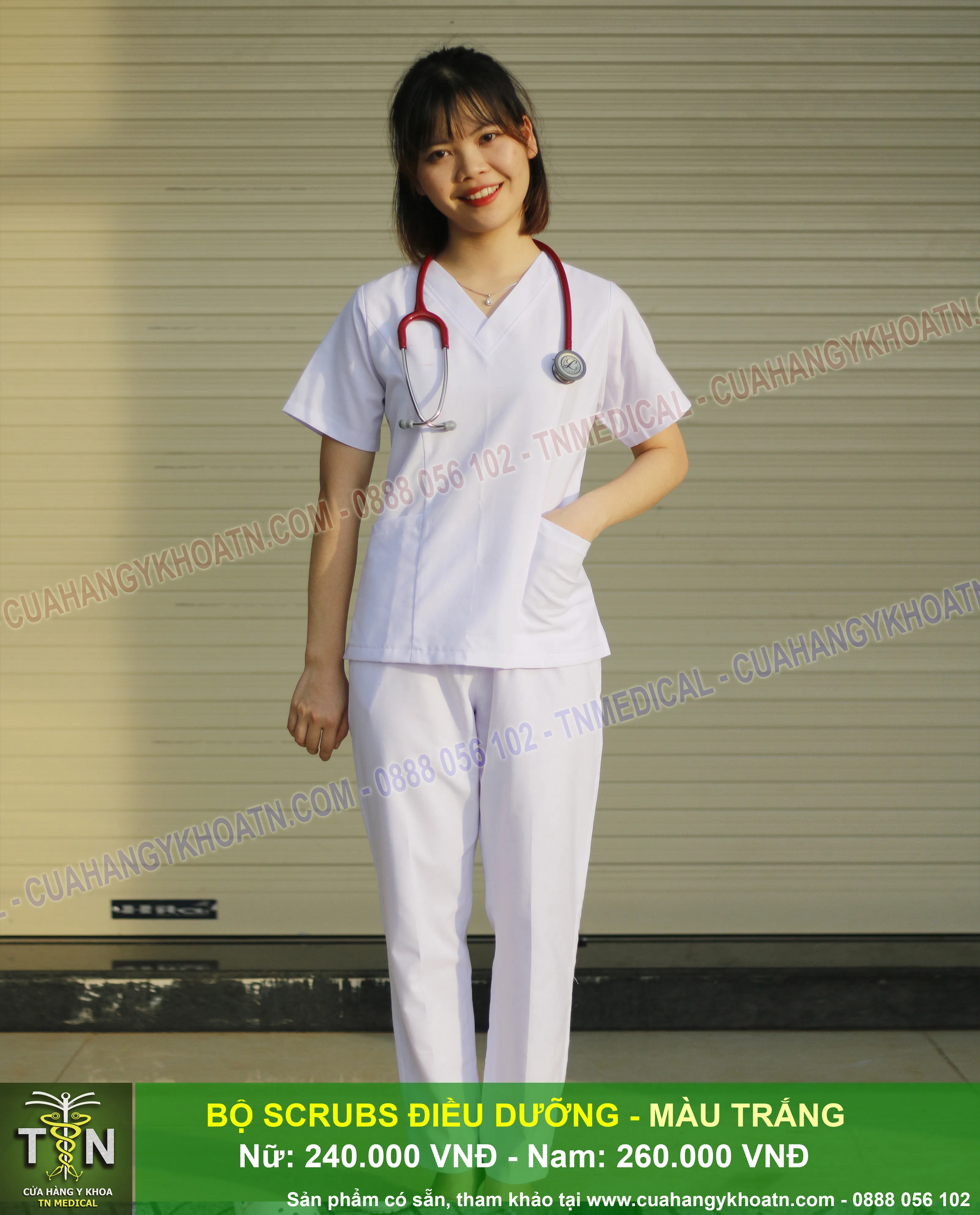 Bộ Scrubs Bác Sĩ Trung Cấp - Thương hiệu TN Medical