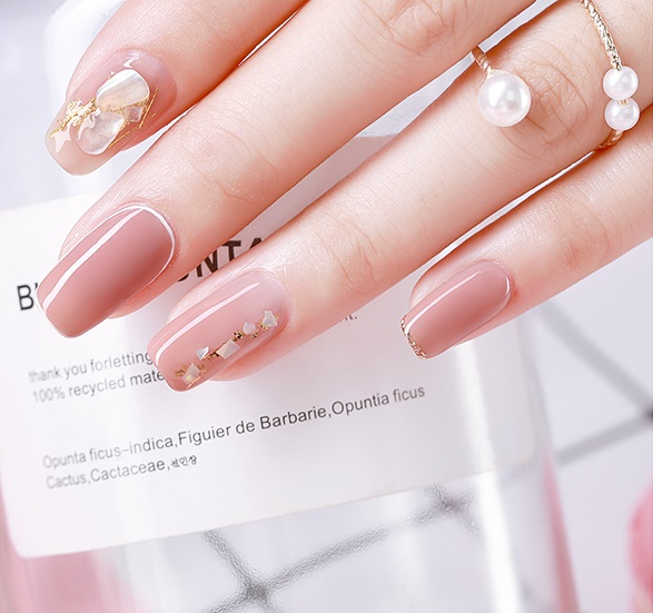 [HCM]Sơn gel AS - màu hồng nude mã BSN