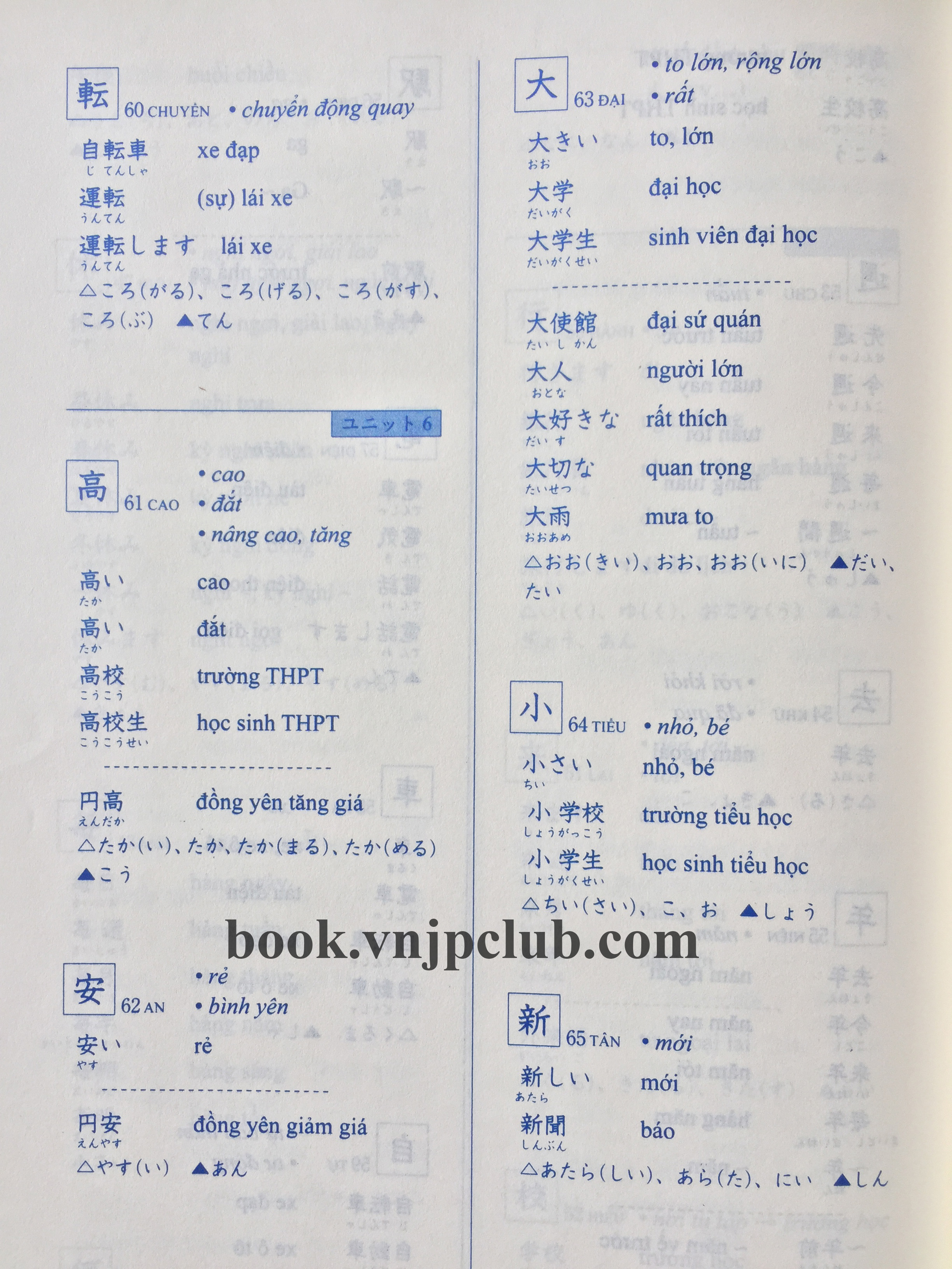 Minna no Nihongo Sơ cấp 1 – Hán tự (Kanji)