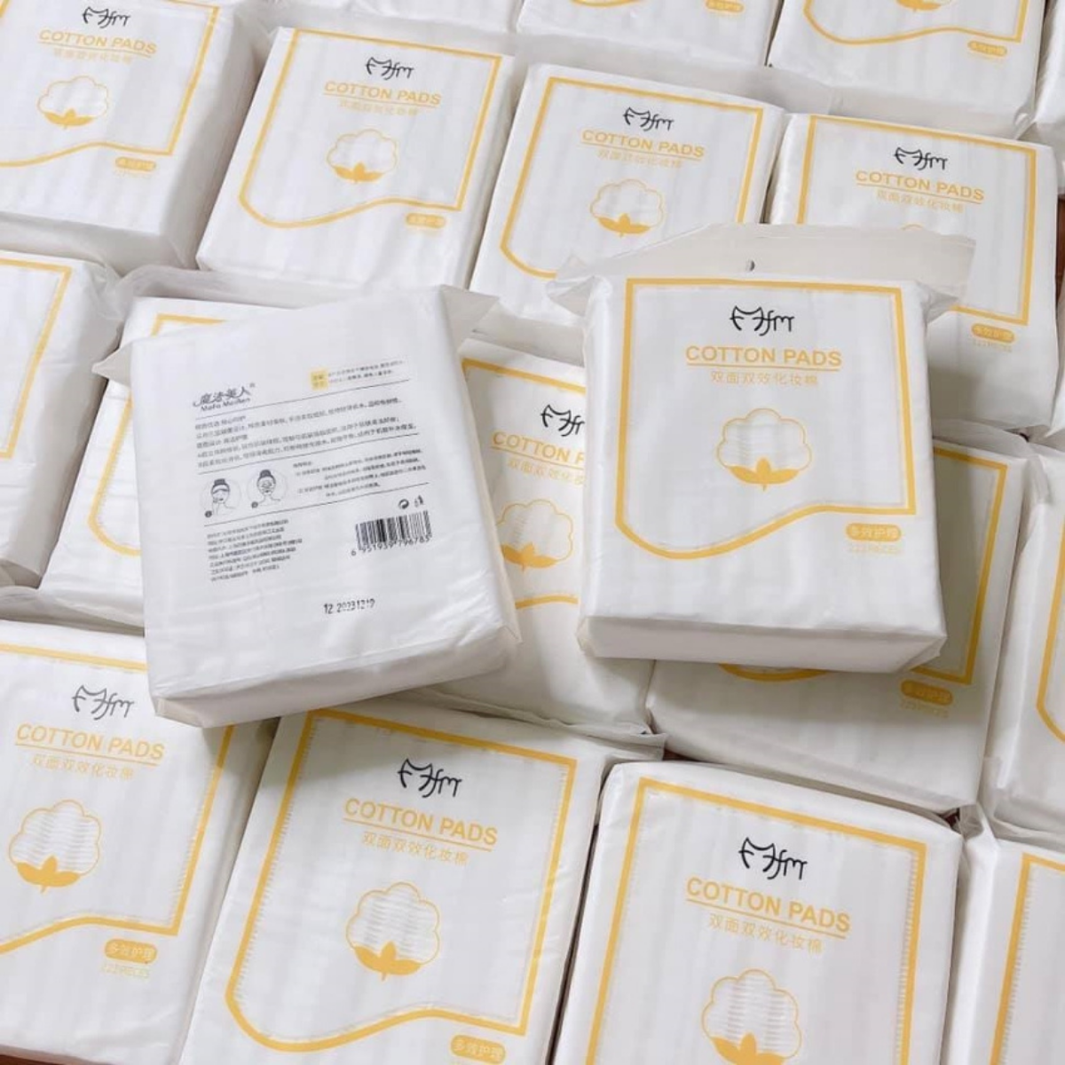 [COMBO TIẾT KIỆM] Bông Tẩy Trang  222 miếng Cotton Pads - Bông Trang Điểm 3 Lớp Cotton Pads