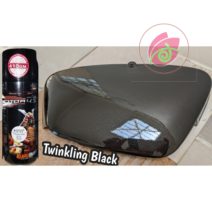 Sơn xit Samurai H255 màu đen nhánh Honda _ Twinkling Black