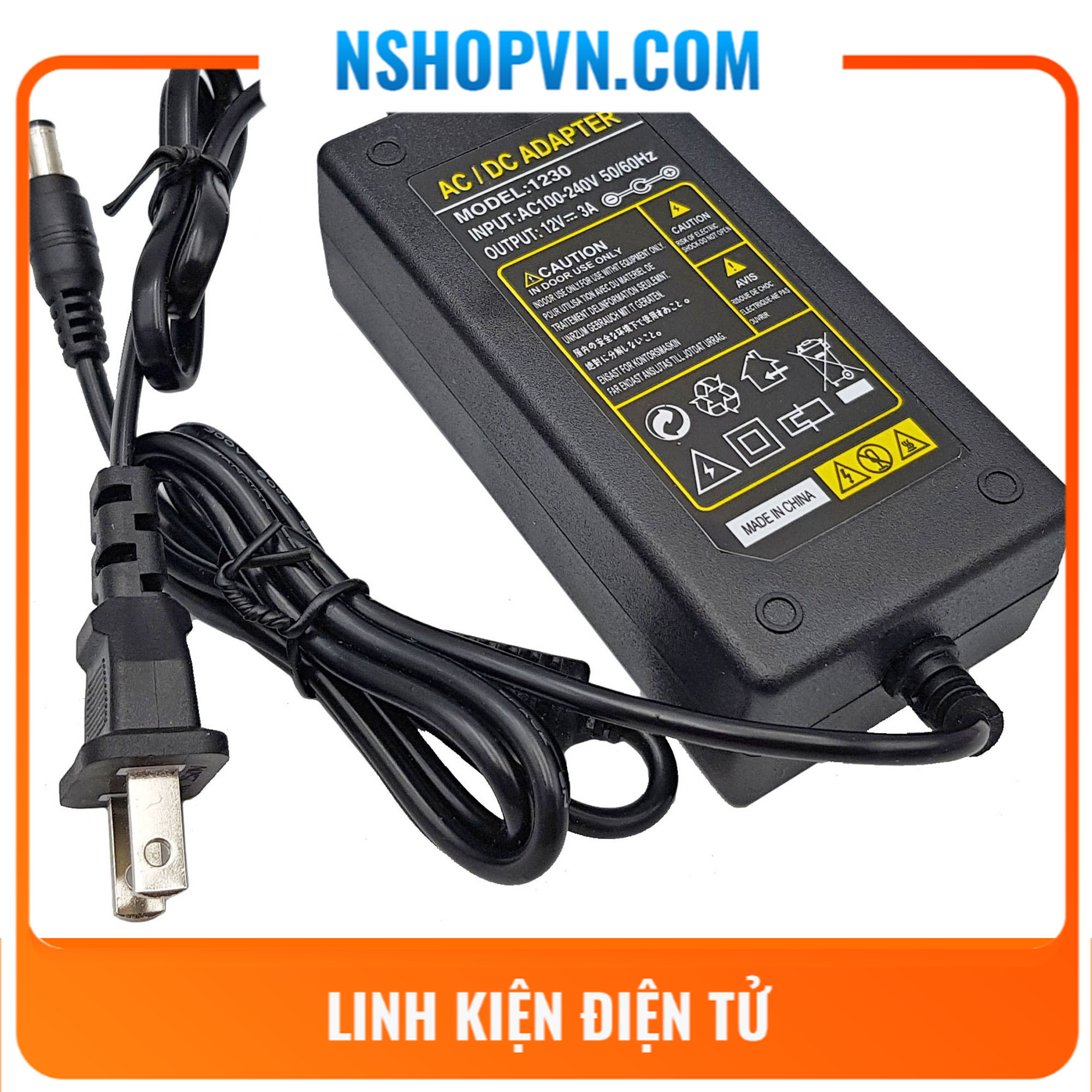 Nguồn adapter 12V 3A