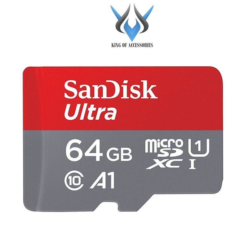 [HCM]Thẻ nhớ MicroSDXC SanDisk Ultra A1 64GB / 128GB Class 10 U1 100MB/s - Không Box (Đỏ) - Phụ Kiện 1986