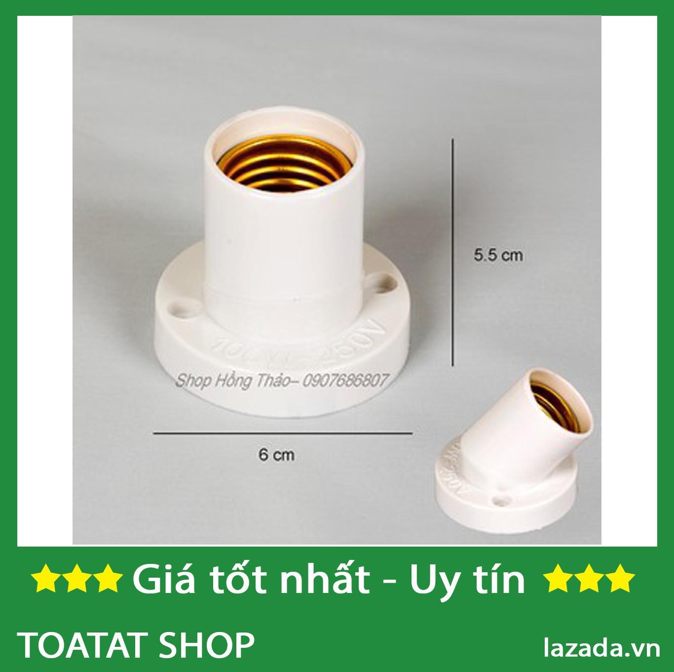 Bộ 10 chuôi đèn E27 gắn tường - 2 chế độ