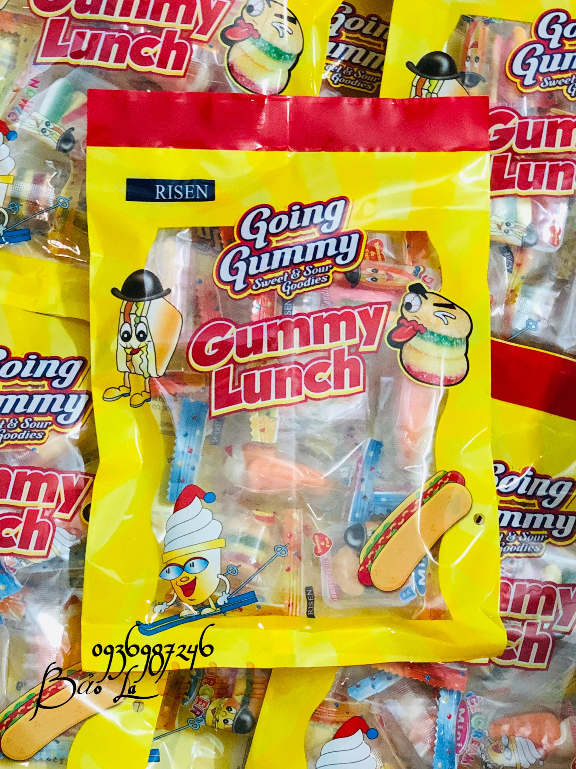Kẹo Dẻo Risen Gummy Lunch Túi 45 gói
